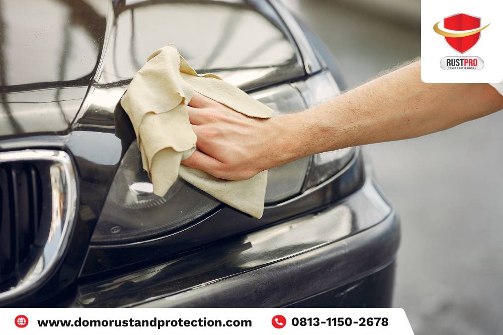 cara menghilangkan noda semen pada body mobil