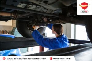 cara mengatasi kolong mobil karatan