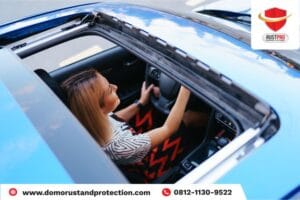 cara merawat panoramic sunroof mobil