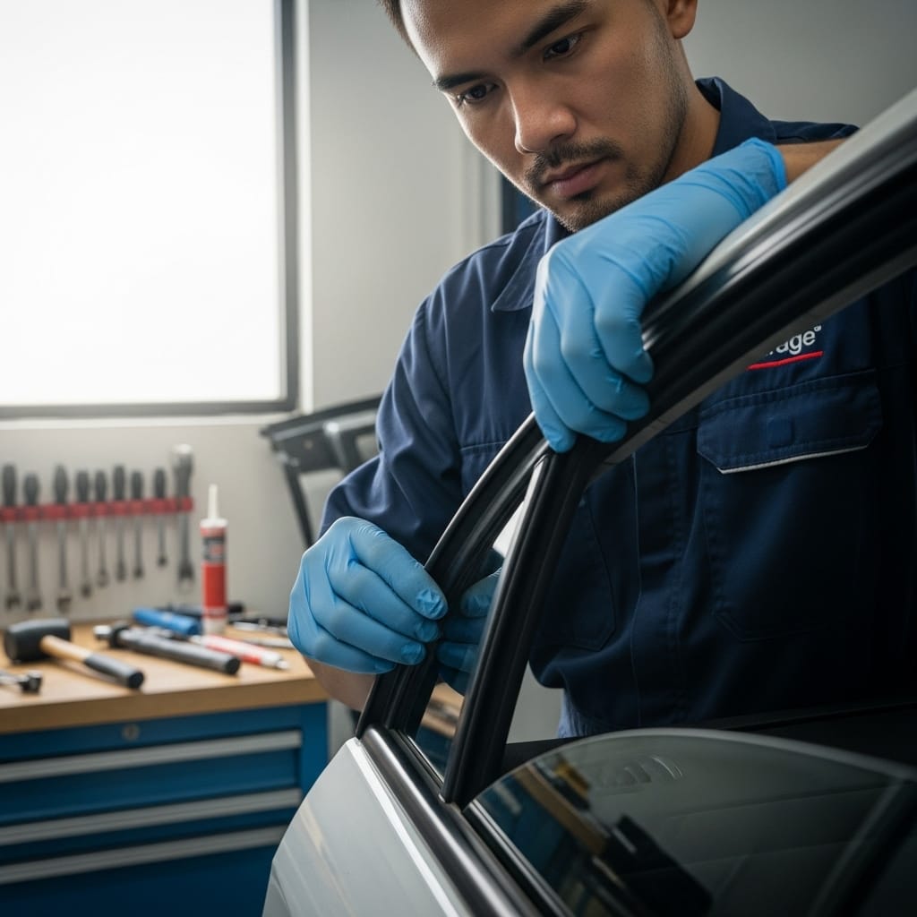 Jasa Pasang Karet Kaca Mobil