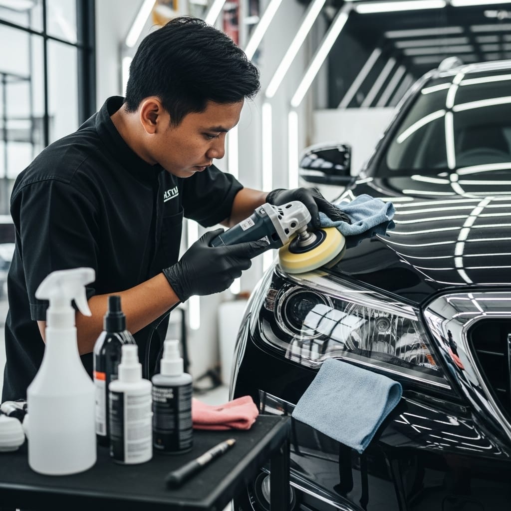 Jasa Poles Kaca Lampu Mobil