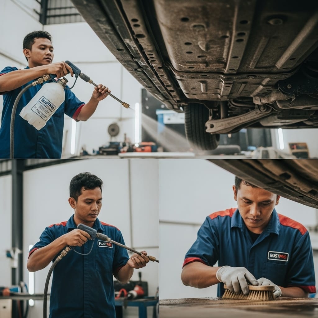 pembersih karat kolong mobil di pontianak
