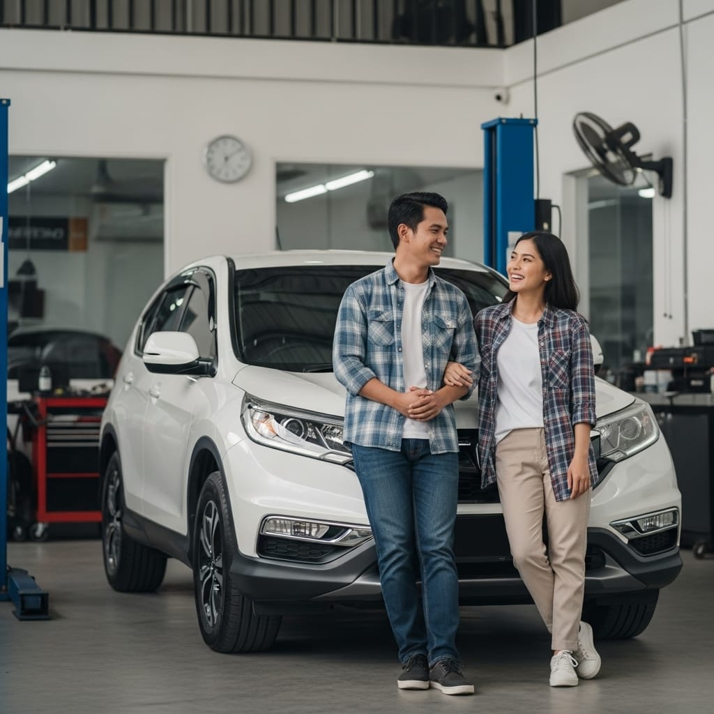 Poles Mobil Pontianak Bikin Kinclong