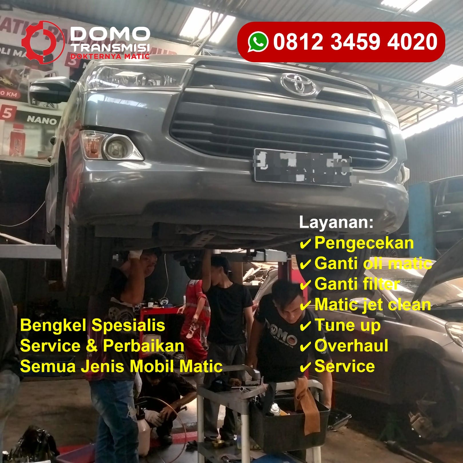 Bengkel Mobil Toyota Agya Matic Jakarta Barat Tanpa Antre