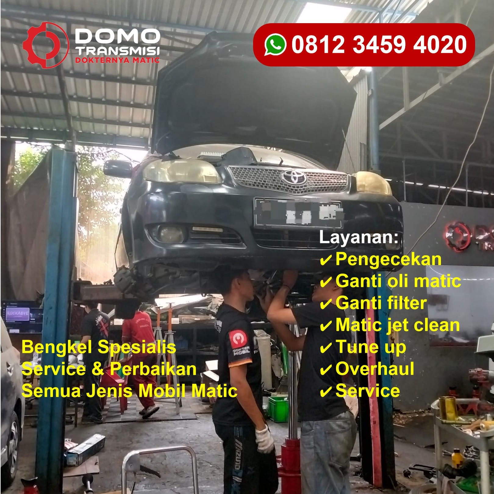 Bengkel Mobil Vellfire Matic Jakarta Barat Fasilitas VIP